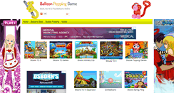 Desktop Screenshot of poppingballoongame.com