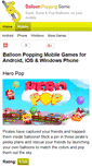 Mobile Screenshot of poppingballoongame.com