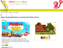 Tablet Screenshot of poppingballoongame.com